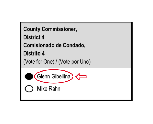 Sample Ballot — Vote Glen Gibellina
